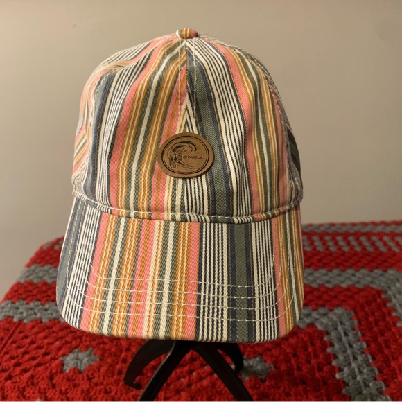 Oneill Surf Baseball Hat Strapback Casual Dad Cap Colorful Stripes - Picture 1 of 9